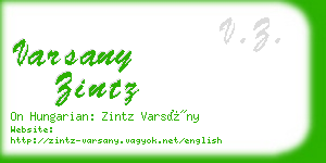 varsany zintz business card